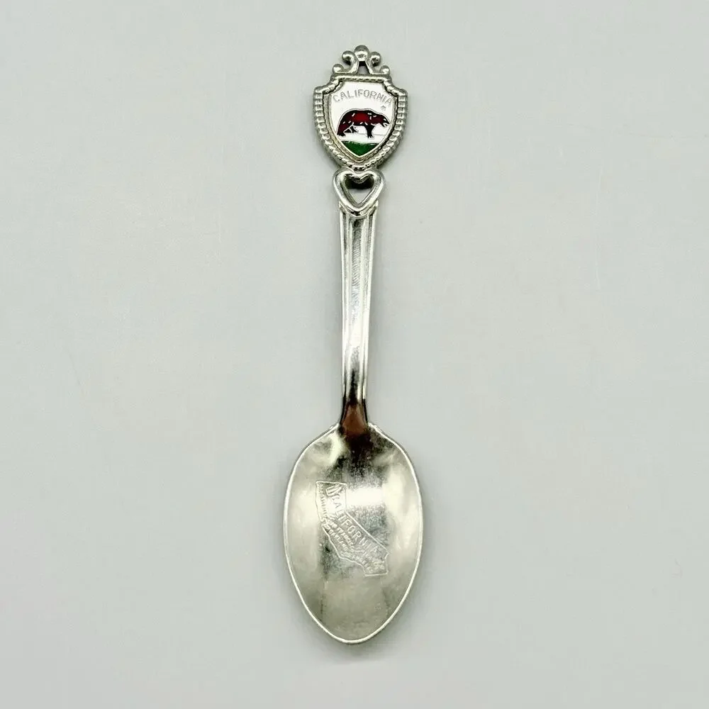 California Fort 1983 Silver Vintage Souvenir Spoon 4.5